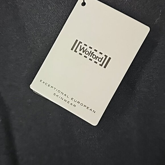 Wolford Logo Sweat Dress Black/Steel Oversized With Logo-Print Day Dress Size S - Picture 14 of 14